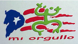 Dulces Tipicos Coqui , Mi Orgullo, Boricua Flag Sticker at elColmadito.com Puerto Rico